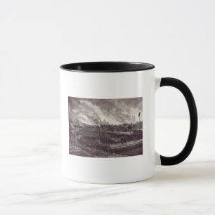 Caneca O burning de Stry, perto de Lemberg