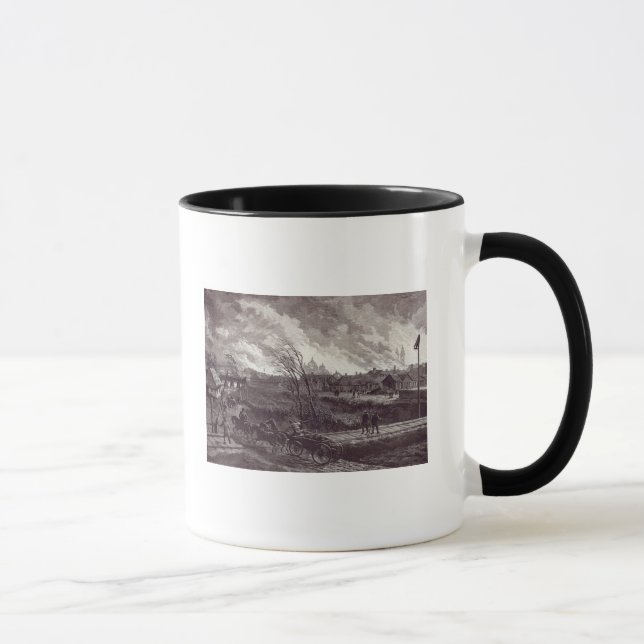 Caneca O burning de Stry, perto de Lemberg (Direita)
