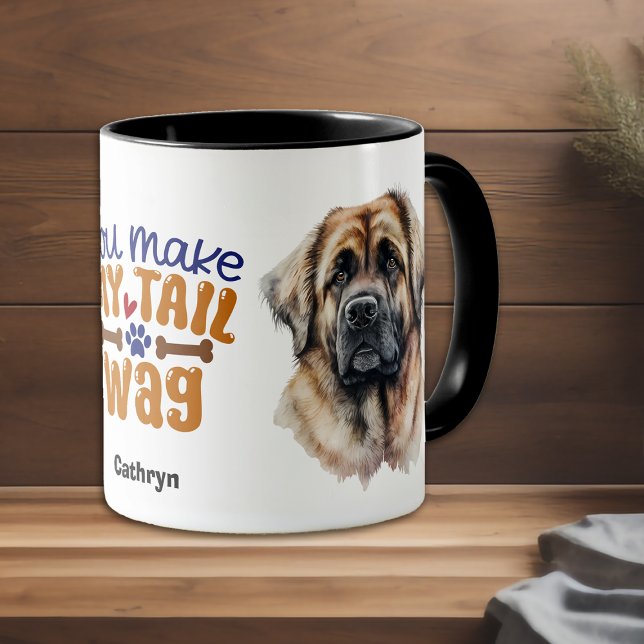 Caneca O Cachorro Alemão Leonberger Você Faz O Meu Pé De  (Criador carregado)