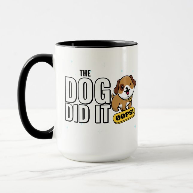 Caneca O Cachorro Fez Isso - Design (Esquerda)