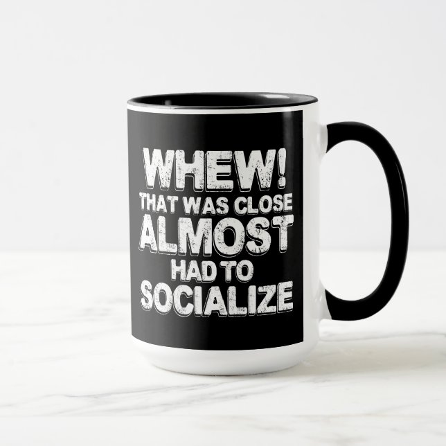 Caneca O café com Introverts (Direita)