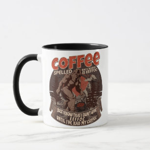 Caneca O Café Ortografado Para Trás É Eefã.