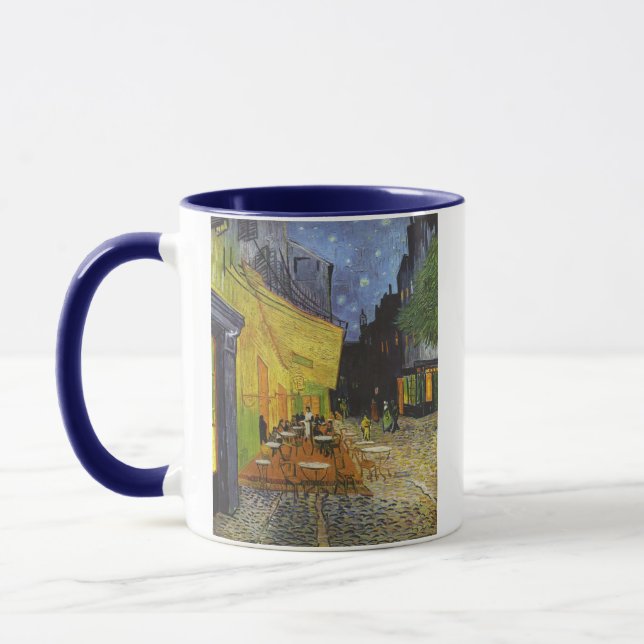 Caneca O Café Terrace à Noite por Van Gogh (Esquerda)
