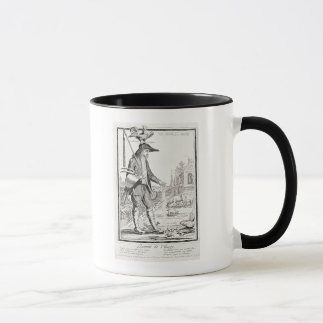 Caneca O camponês da vila, nascer a sofrer, c.1780 (Direita)