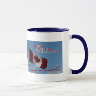 Caneca O Canadá.. Feliz Bandeira de Ação de Graças