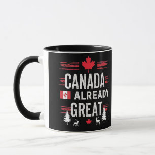 Caneca O Canadá já é excelente Anti-Trump do MAGA