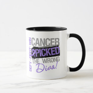 Caneca O cancer do linfoma de Hodgkins escolheu a diva