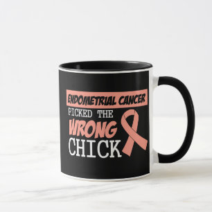 Caneca O cancer Endometrial escolheu o pintinho errado