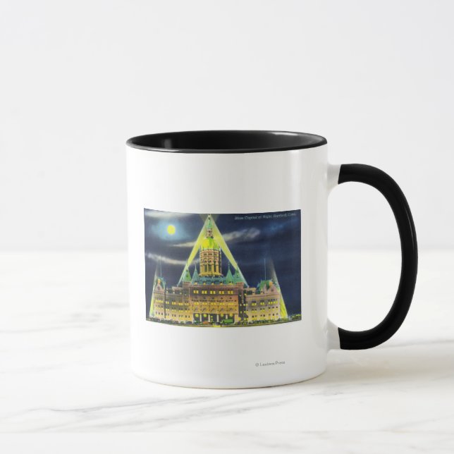 Caneca O Capitólio Estatal à Noite (Direita)