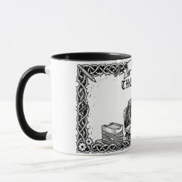 Caneca O Cartão Tarot 9 to 5 | Esqueleto Corporativo Engr
