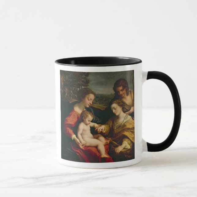 Caneca O casamento místico de St. Catherine de (Direita)