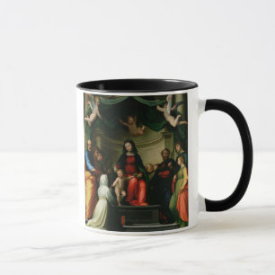 Caneca O casamento místico de St. Catherine de Siena com