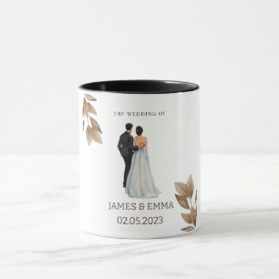 Caneca O casamento para o Sr. & Sra.