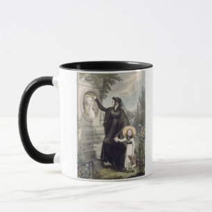Caneca O cemitério de Pere Lachaise, impresso por Charle