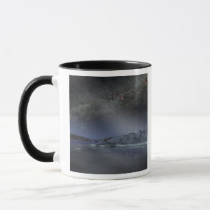 Caneca O céu nocturno de um planeta estrangeiro