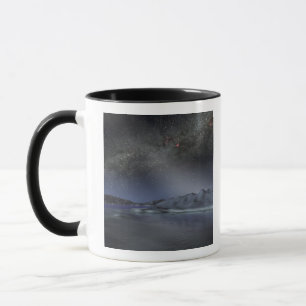 Caneca O céu noturno de um hipotético planeta alienígena