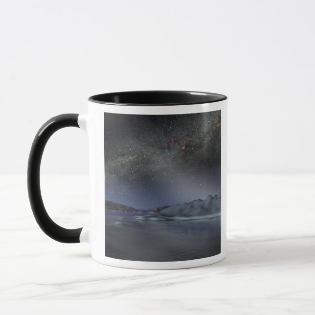 Caneca O céu noturno de um hipotético planeta alienígena  (Esquerda)