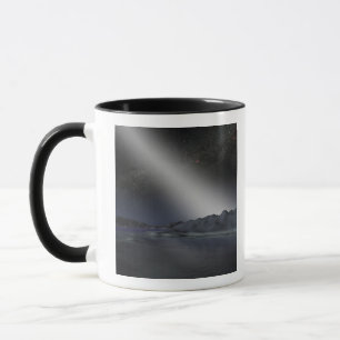 Caneca O céu noturno de um hipotético planeta alienígena
