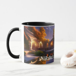 Caneca O chá de manhã da Nikita personalizável