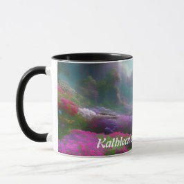 Caneca O chá de manhã de Kathleen personalizável