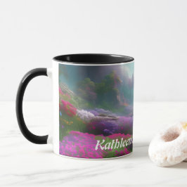 Caneca O chá de manhã de Kathleen personalizável