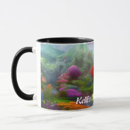 Caneca O chá de manhã de Kelli personalizável