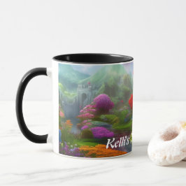 Caneca O chá de manhã de Kelli personalizável