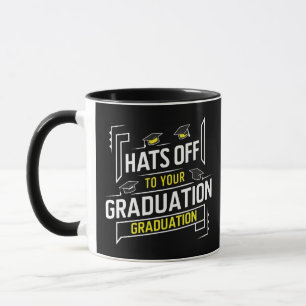Caneca O chapéu para a sua graduação