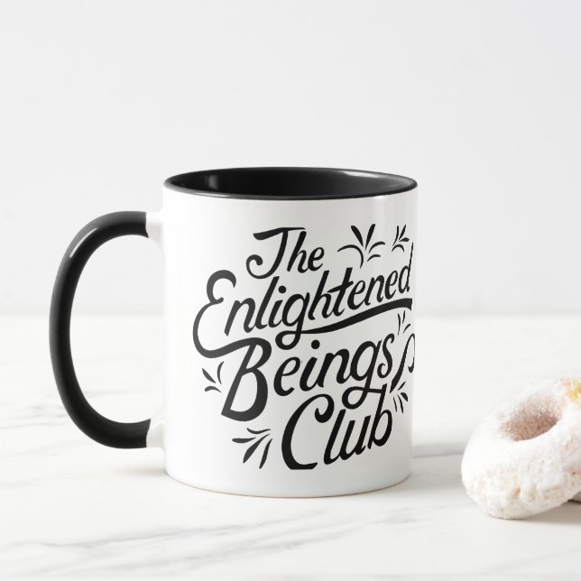 Caneca O Clube dos Seres Iluminados Engraçado (Com Donut)
