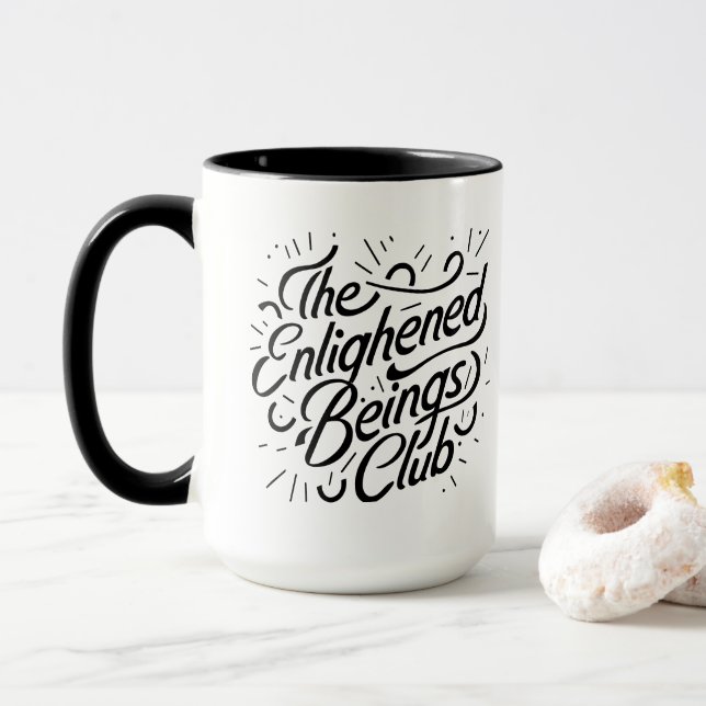 Caneca O Clube dos Seres Iluminados Engraçado (Com Donut)