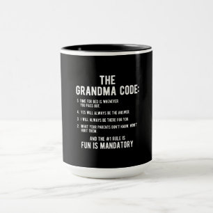 Caneca O Código da Avó   Diversão É Obrigatório