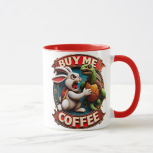 Caneca O Coelho Acelera: Comprar-Me Café! Comprar-Me Um C