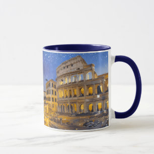 Caneca O Colósio em Roma à Noite