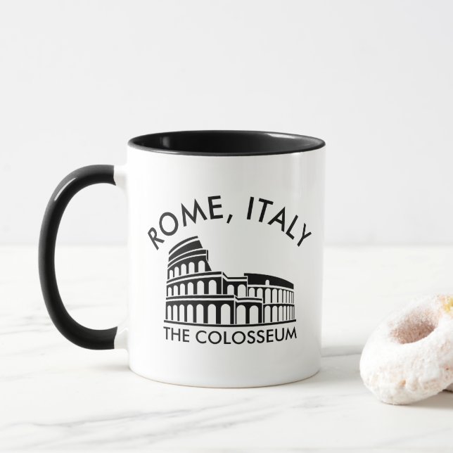Caneca O Colósio, Roma, Itália (Com Donut)