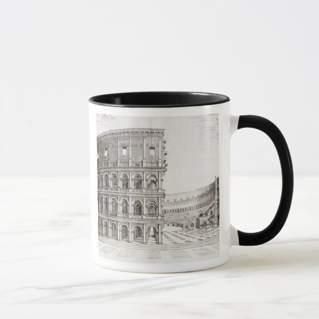 Caneca O Colosseum, construído no ANÚNCIO 80 (gravura) (Direita)