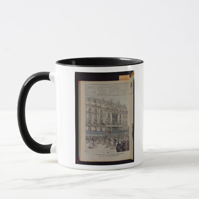 Caneca O começo da raça de bicicleta de Paris-Bresta (Esquerda)