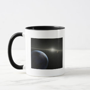 Caneca O conceito do artista de uma fotografia astróide