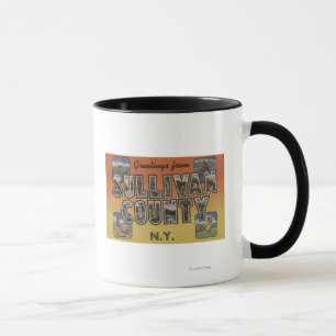 Caneca O Condado de Sullivan, New York - grandes cenas da