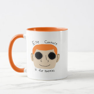 Caneca O contato visual é para normais