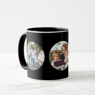 Caneca O costume adiciona o auto círculo de 3 fotos