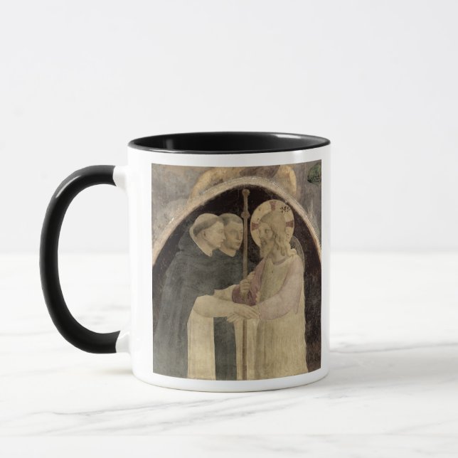 Caneca O cristo dá boas-vindas a dois frades (Esquerda)