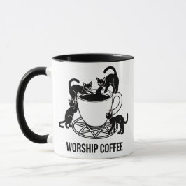 Caneca O Culto de café, café Culto
