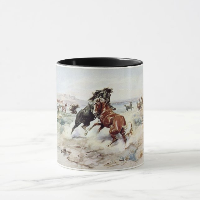 Caneca O Desafio (Combate aos Estalhões de Cavalos) (Centro)