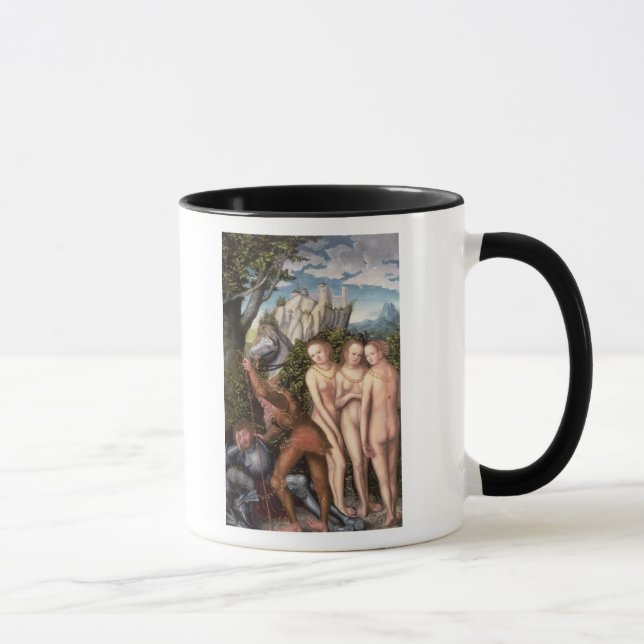 Caneca O deus Mercury que acorda Paris (Direita)