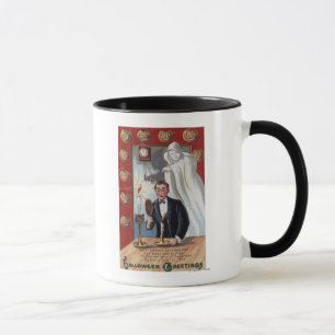 Caneca O Dia das Bruxas GreetingMan e fantasma