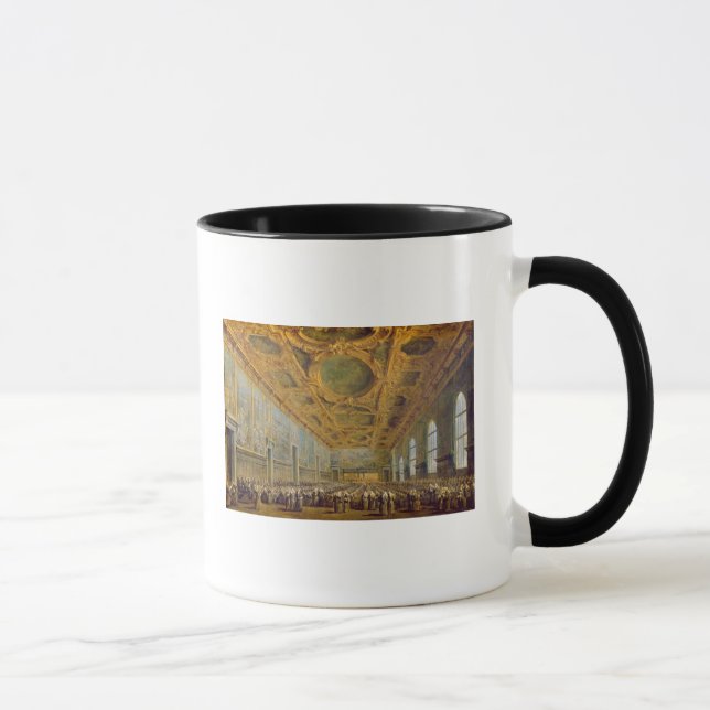 Caneca O Doge de Veneza que agradece ao Conselho (Direita)