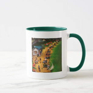 Caneca O driving range do golfe por John hesita