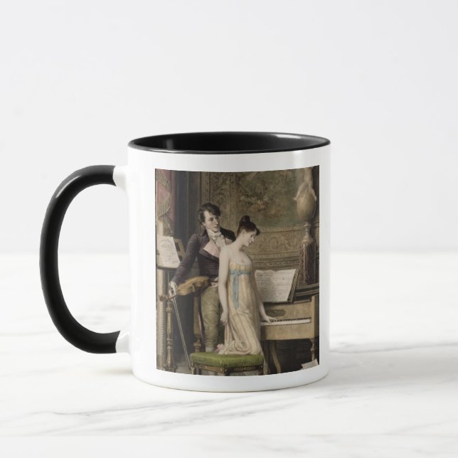 Caneca O dueto (mezzotint) (Esquerda)