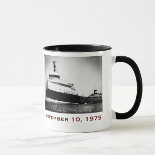 Caneca O Edmund Fitzgerald com Nomes da Tripulação