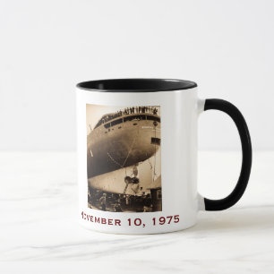 Caneca O Edmund Fitzgerald com Nomes da Tripulação